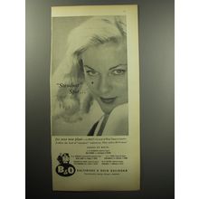 1957 B&O Baltimore & Ohio Railroad Ad - Standout spot