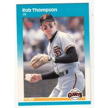 1987 Fleer Rob Thompson baseball Rookie card #285 - RC