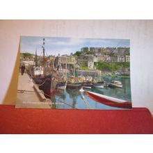 THE PIER & INNER HARBOUR, BRIXHAM, DEVON unused postcard dated 1984 =
