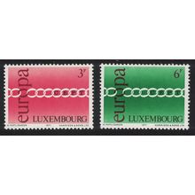 Luxembourg Europa Chain 2v 1971 MNH SG#872-873 MI#824-825