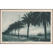 Passeggiata sul Viale Principe Amedeo, Messina, c.1930 - GDSM Cartolina
