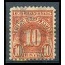 Used J84 10c Postage Due Average Plus WA1430