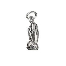 Sterling Silver 925 Smooth Praying Hands Pendant