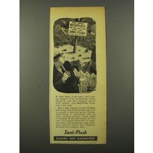 1942 Sani-Flush Cleaner Ad - This Space Reserved