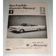 1966 Mercury Park Lane Convertible Car Ad