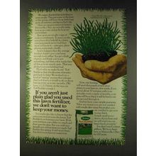 1976 Scotts Turf Builder Ad - Just Plain Glad