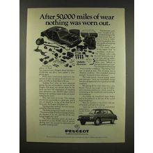 1976 Peugeot Car Ad - Nothing Was Worn Out