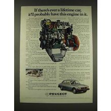 1976 Peugeot Diesel Car Ad - Have This Engine