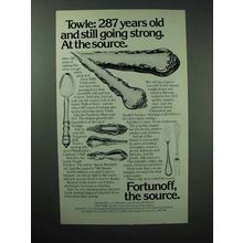 1977 Fortunoff Towle Silverware Ad - Still Going Strong