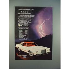 1977 Ford Thunderbird Car Ad - It's Hard to Believe