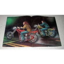 1977 David Mann Motorcycle Illustration