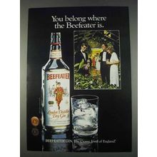 1982 Beefeater Gin Ad - You Belong