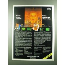 1988 Koei Corporation Software Ad - Nobunaga's Ambition