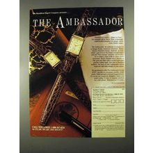 1988 Hamilton Ambassador Watch Ad
