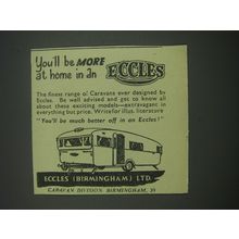 1957 Eccles Caravans Advertisement