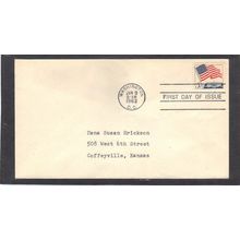 FDC 1208 5c Flag (No Cachet-Typed/A) CV41988