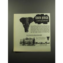1953 South African Tourist Corporation Ad - South Africa ..Land of Contrast