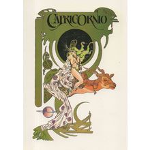 Capricorn Stunning Sexy Risque Zodiac Painting Italian Postcard