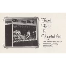 Whitman Wood Dewsbury Yorkshire Fruit & Vegetables Shop Postcard