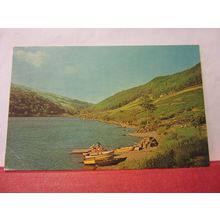 LLYN CRAFNANY, TREFRIW, NORTH WALES used vintage postcard CRAFNANT 1969 pm =