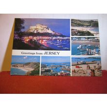 multiview, JERSEY CHANNEL ISLES, used postcard 1978 postmark #
