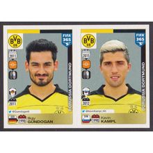 Panini Stickers - 2016 FIFA 365 #515 (515 - 516) Gundogan - Kampl (Dortmund)