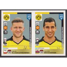 Panini - 2016 FIFA 365 #513 (513 - 514) Blaszczykowski - Mkhitaryan (Dortmund)