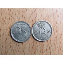 Belgium 1964 25 Centime Belgie (Dutch - Flemish Text) Coin