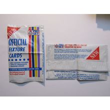 Empty Wrapper Packet - Pro Set 1990/91 Football Fixture List Card (ef1)