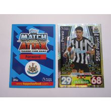 232. Ayoze Perez FOIL - Newcastle Utd - Match Attax 2017/18 Football Card EF1