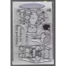 Personal Impressions. Everyday Cat Furry Wishes Stamp Set. Stamping Cardmaking