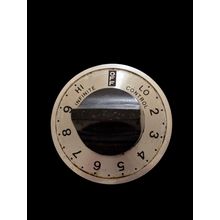 Vintage Dixie Stove Range Oven Surface Burner Knob Universal Black Silver D Stem