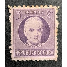 STAMP Cuba SG338 1917 3c Jose de la Luz y Caballero Used
