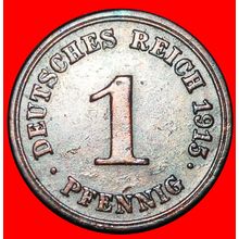 Ⰶ EAGLE (1890-1916): GERMANY ★ 1 PFENNIG 1915E SAXONY!★LOW START★NO RESERVE