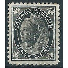 Canada 1897 SG142 1/2c Black Mounted Mint ....