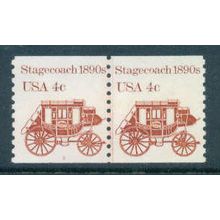 1898A 4c Stagecoach Fine MNH Dry Gum CNP Left 3 W0491