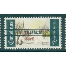 1384 6c Winter Scene Fine MNH GA. PreCnx R0404