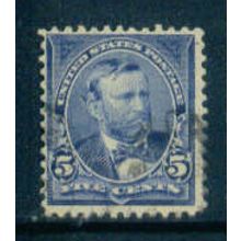 Used 281 5c Ulysses S. Grant Just Clears M04739