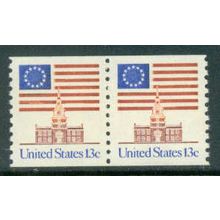 1625 13c U.S. Flag Fine MNH Pair MA3607