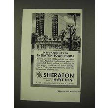1956 Sheraton Hotel Ad - Los Angeles Town House