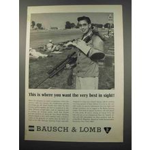 1965 Bausch & Lomb Optics Ad - The Best in Sight