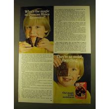 1980 Duncan Hines Brownie Mix Ad - They're So Moist