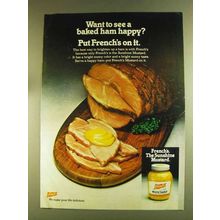1980 French's Mustard Ad - See A Baked Ham Happy