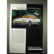 1988 Mercury Sable Car Ad - Comfortable in the Corners