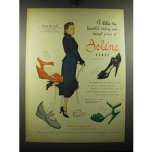1949 Jolene Shoes Ad - Yvonne De Carlo - I like the beautiful styling