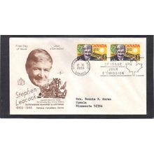 FDC Rose Craft 6c Leacock Pair (Cachet-Typed/A) CV41411