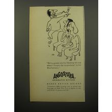 1950 Angostura Aromatic Bitters Ad - cartoon by Virgil Partch - Blowing His Top