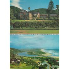 Wilderness Hotel Miniature Golf Course + Birds Eye Aerial South Africa Postcard