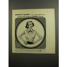 1952 Franklin Simon Casino Blouse Advertisement - Dorothy Collins