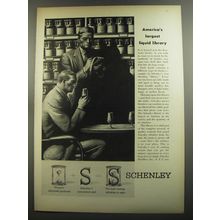 1952 Schenley Whiskey Ad - America's largest liquid library